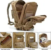 کوله پشتی تاکتیکی نظامی مدل QTQY 45L Military Tactical