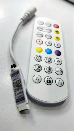 کنترلر و درایور آدامسی موزیکال  RGB با ریموت 24کلید