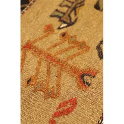 گلیم دستبافت مدل تمام بافت خراسان کد 4103504