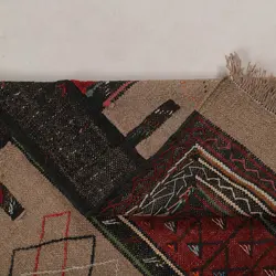 گلیم دستبافت مدل سفره کردی کد 4010972
