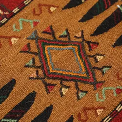گلیم دستبافت مدل سفره کردی کد 4010879