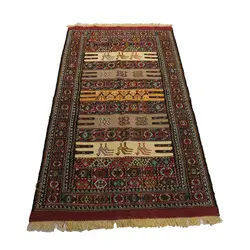 گلیم دستبافت دو متری مدل سفره کردی کد 4020490