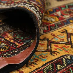 گلیم دستبافت دو متری مدل سفره کردی کد 4020490