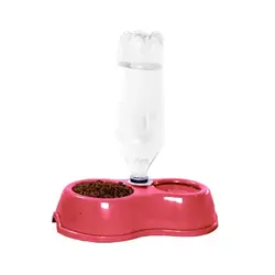 ظرف آب و غذا، مخصوص سگ و گربه،طرح دو قلو مخزن دار بلفی