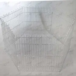پارک سگ 6 ضلعی ارتفاع 60 آبکاری کروم