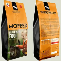 غذای خشک گربه حمایتی 1 کیلویی زیپ کیپ برند مفید ، cat supportive