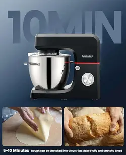 همزن برقی کاسه دار 6.5 لیتری مارک چفلی انگلیس مدل ‎CHEFLEE SM-1511