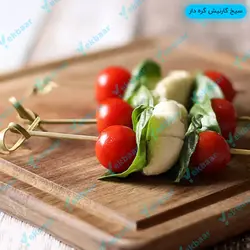 سیخ گارنیش گره دار بامبو - بسته 20 عددی