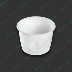سطل 1800cc درب دار گیاهی آملون - بسته 10 عدد