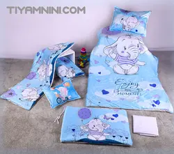 سرویس روتختی کودک طرح فیل بادکنکی دوبل مخمل استرچ کد104