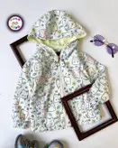 سویشرت بارونی شمعی آستردار طرح گربه سفید