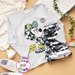 ست بلوز و شلوار راحتی وارداتی طرح میکی موس