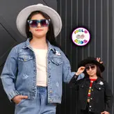 کت جین تک طرح میکی موس آبی و مشکی