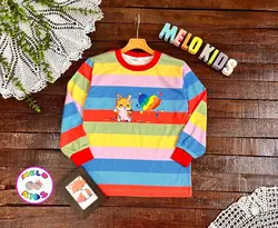 بلوز دورس آستین بلند رینگی طرح روباه