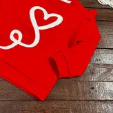 بلوز دخترونه سرشونه چین دار طرح قلبی کد 462