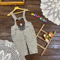 بیلر جین بچگانه اورجینال وارداتی با عروسک خرسی کد 525