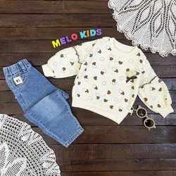 بلوز تک دخترانه وارداتی و خارجی برند اورجینال طرح قلب کد 562