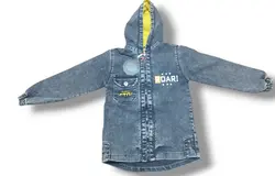 ست سه تکه پسرانه جین زغال سنگشور مناسب ۲ سال تا ۱۱ سال