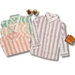 پیراهن پسرانه راه راه اسپرت درجه یک تترون