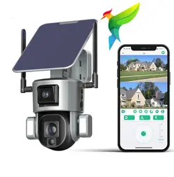 دوربین مینی اسپید دام چرخشی، خورشیدی، سولار سیمکارتی، 2 لنز، رجیستر شده Y5 Pro