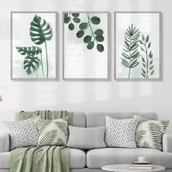 تابلو دکوراتیو طرح برگ انجیری کد SH1639 | چاپ از ما
