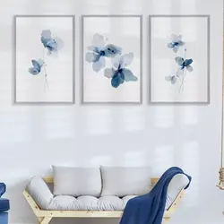 تابلو دکوراتیو گل آبرنگی کد SH2079 | چاپ از ما