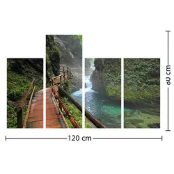 تابلو دیواری 4 تکه کد TA1111 | چاپ از ما