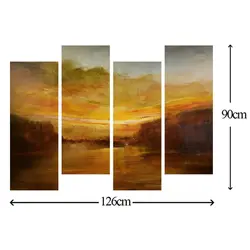 تابلو دیواری 4 تکه کد TA1505 | چاپ از ما