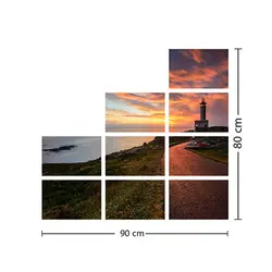 تابلو دیواری 9 تکه کد TA0103 | چاپ از ما