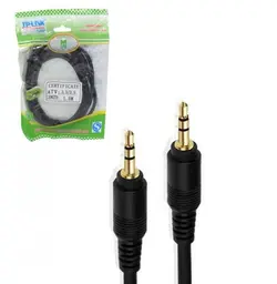 کابل 1.5 متر صدا TP-LINK نوع 1 به 1 / سرطلایی / ضخیم و مقاوم / تمام مس / تک پک شرکتی