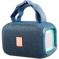 اسپیکر شارژی بلوتوثی XP-B614G ضد آب / RGB کلید پاور و تغییر حالت / بلوتوث 5.3V / برد 10 متر / باطری 800mAh با کابل شارژ میکرو / ورودی USB و AUX و مموری TF با درپوش ضد آب / دارای 5 دکمه / بند کنف مجزا / با کابل AUX / اندازه 12*9*9 سانتی / تک پک جعبه ای
