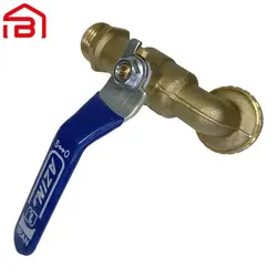 شیر حیاطی برنجی 1/2 اینچ دسته گازی درجه 1