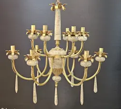 لوستر برنزی ویشکا 6شاخه12شعله