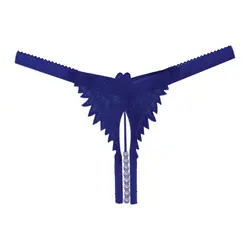 شورت فانتزی لامبادا مرواریدی زنانه رنگ آبی نفتی - گالری کارن