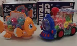 ماهی و قطار چرخ دنده ای موزیکال