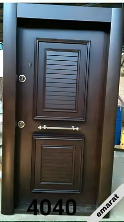 درب ضد سرقت | روکش راش | برجسته | کد 4040