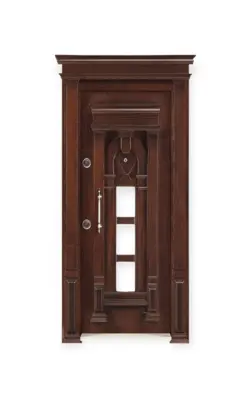 درب ضدسرقت | روکش راش | برجسته لوکس | شیشه خور | کد 4001