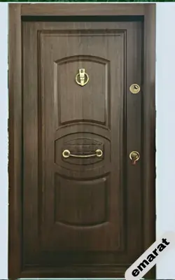 درب ضدسرقت | روکش گردو | برجسته | کد 7031