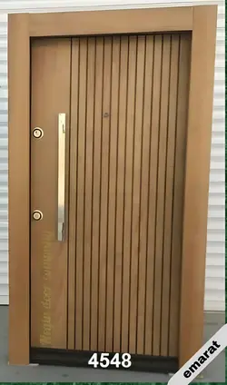 درب ضد سرقت | روکش گردو | CNC | کد 4548