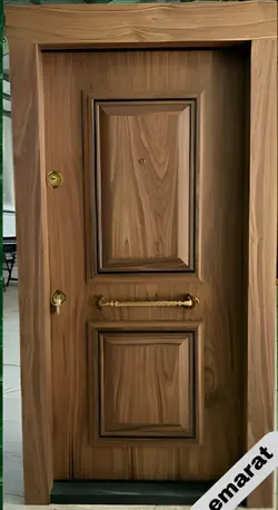 درب ضدسرقت | روکش گردو | برجسته | کد 7021