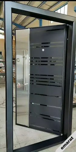 درب ضد سرقت | رویه فلز استیل | کد 7033