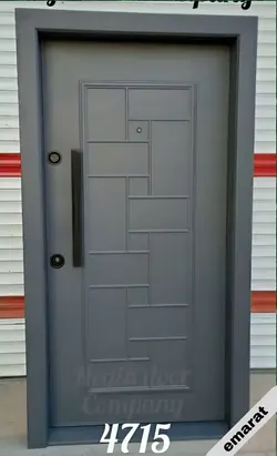 درب ضد سرقت | روکش فلز - MDF | برجسته اکونومی | کد 4715