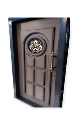 درب ضد سرقت | روکش راش | PVC | برجسته اکونومی | کد 4064