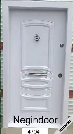 درب ضد سرقت | روکش فلز - MDF | برجسته اکونومی | کد 4704