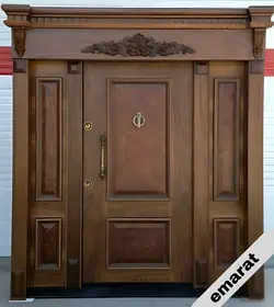 درب ضد سرقت | رویه گردو | برجسته اکونومی | روکوبدار | کد 4198