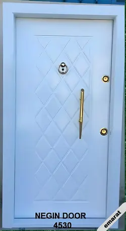 درب ضد سرقت | روکش فلز - MDF | برجسته اکونومی | کد 4530