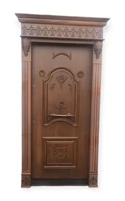 درب ضد سرقت | روکش گردو | برجسته لوکس | کد 4070