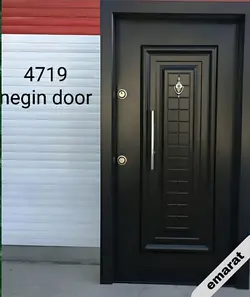 درب ضد سرقت | روکش فلز - MDF | برجسته اکونومی | کد 4719