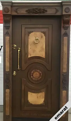 درب ضد سرقت | روکش گردو | برجسته | کد 4044