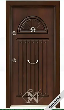 درب ضد سرقت | روکش راش | CNC | کد 4505